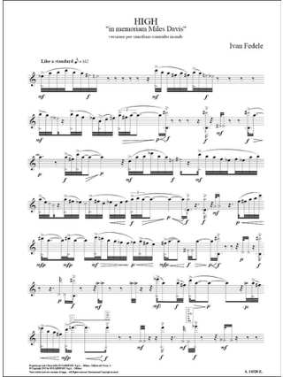 High - Ivan Fedele - Partition - Saxophone